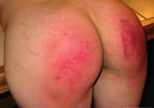 Bright Red Ass Spanking Hard