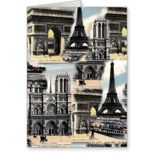 Eiffel Tower Greeting Cards