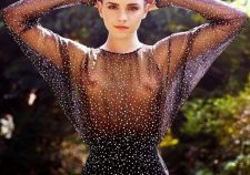 Emma Watson Topless See Through Dress