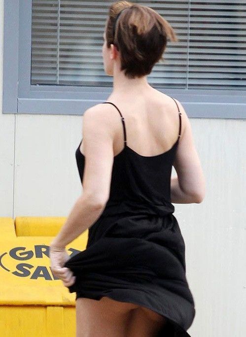 Emma Watson Upskirt Sexy Ass No Panties