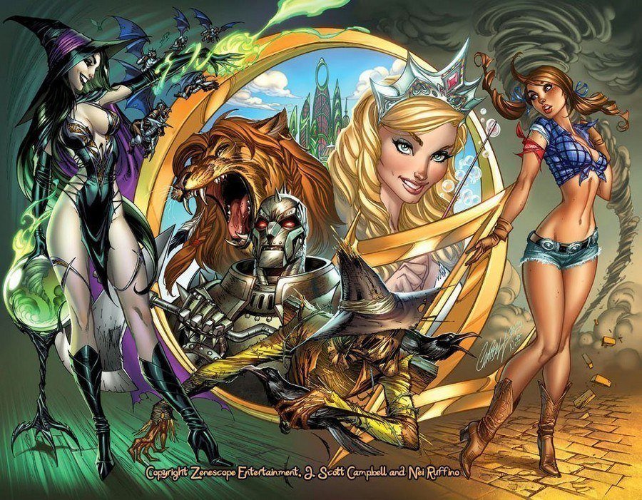 J Scott Campbell Wizard Of Oz