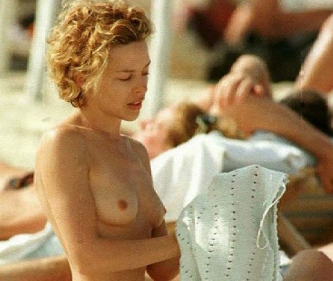 Kylie Minogue Nude Tits On The Beach