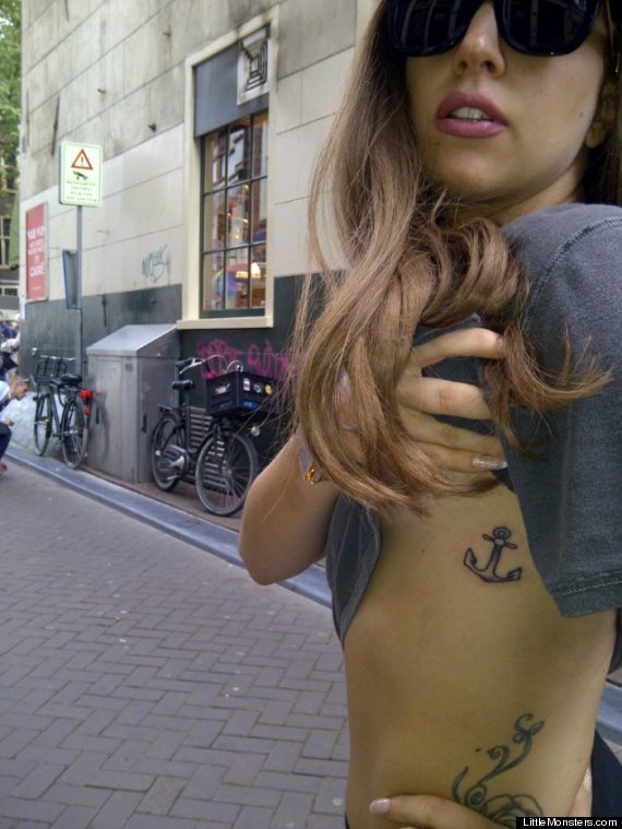 Lady Gaga Anchor Tattoo