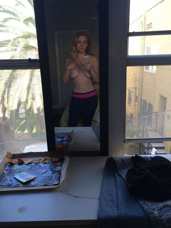 Leven Rambin Nude Boobs Selfie