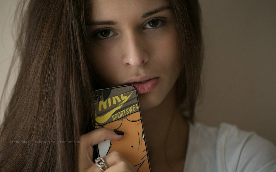 Phone Cover Naked Drawing Girl Nike Shirt Tits