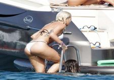 Rita Ora Sexy White Bikini Hot Ass