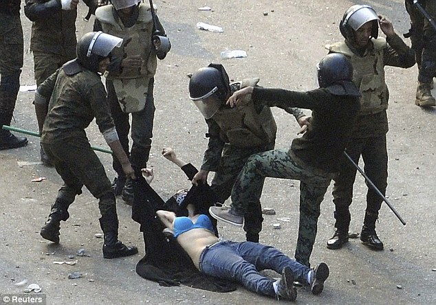 Woman Stripped By Egyptian Military