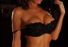 Alluring Vixen Amanda Loves To Tease In Her Skimpy Matching Black Bra And G String