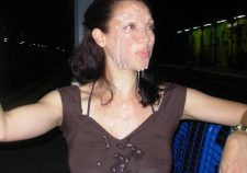 Amateur Cum On Clothes Public