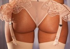 Ass Garterbelt Panties Butt Gap Aria Buttocks Butt Nadia Nude