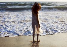 Beach Hair Sand Sea Girl