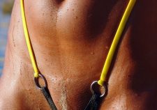 Big Tits Sling Bikini Pussy