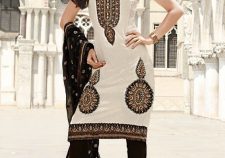 Black And White Salwar Kameez