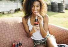 Black Coca Cola Curls Girl