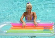 Blonde Bikini Raft Tits Small Airbed Nipples Tits Wet Facella