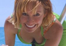 Blonde Flashing Cleavage On A Boat