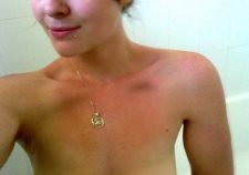 Blue Eyes Brunette Nude Selfie