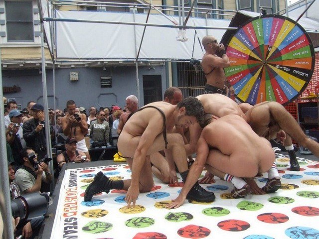 Boys Playing Twister