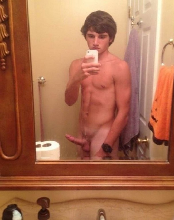 Boys Teen Taking Selfs