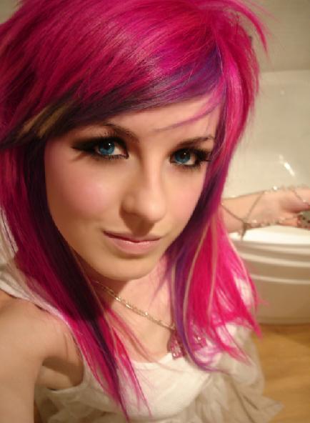 Bright Pink Scene Hair