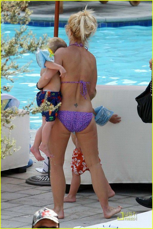 Britney Spears Purple Bikini