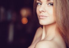 Brown Eyes Naked Long Hair Blonde Erotic Shoulders Girl