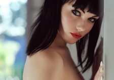 Brunette Girl Mellisa Clarke Model