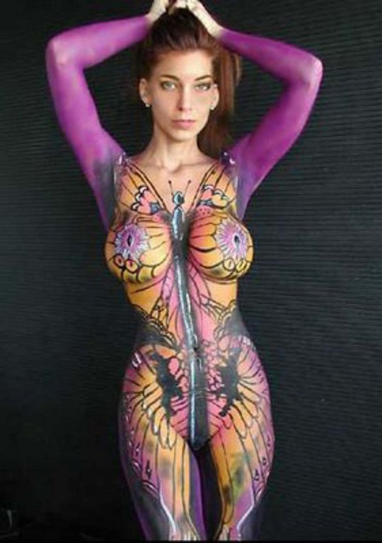 Butterfly Body Paint