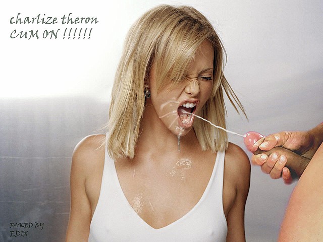 Charlize Theron Fakes Cum Shot Charlize Theron Fakes Cum Shot