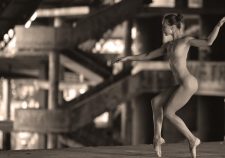 Chest Shoes Parking Naked Dancer Posture Body Legs