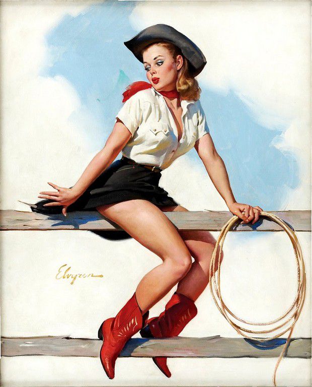 Classic Cowgirl Pin Up Girls