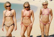 Clear See Through Micro Bikinis
