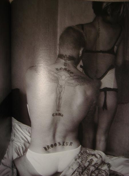 David Beckham Back Tattoo