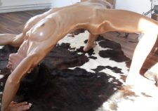 Delicious Babe Tits Pussy Spread Flexible Nude Pussy Oil Flexible