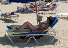 Denise Milani Topless Beach