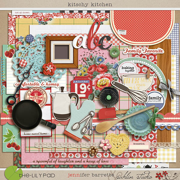 Free Kitchen Digital Scrapbook Kit