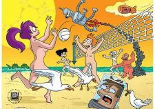 Futurama Naked Volleyball