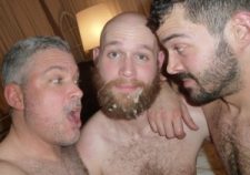 Gay Hairy Muscle Men Cum Facial