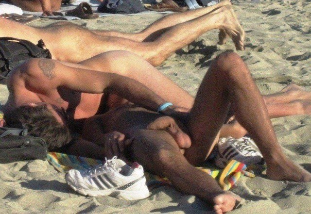 Gay Men Sunbathing Nude