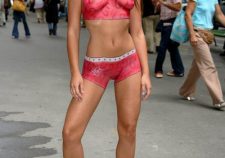 Girls Public Nude Body Paint