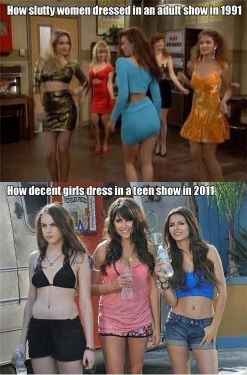 Girls Then Vs Now