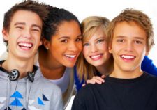 Happy High School Students