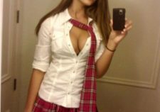 High School Girl Mirror Self Shot