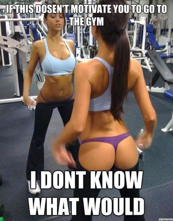 Hot Gym Girl Motivation Meme