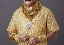 Indian Man Gold Shirt