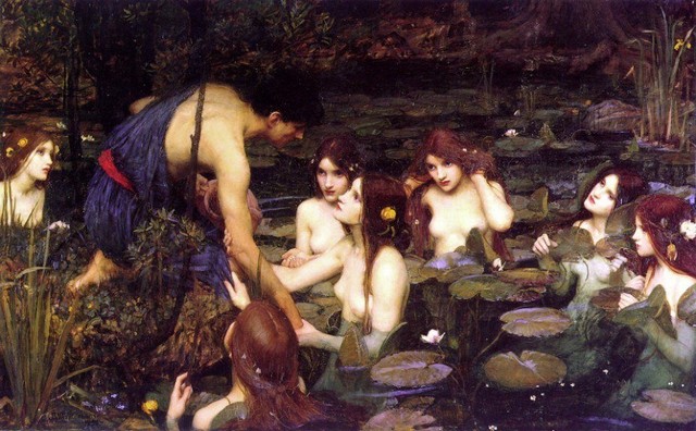 John William Waterhouse Hylas And Nymphs By The