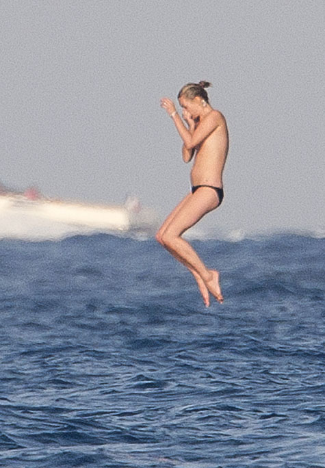 Kate Moss Topless Boat Yacht