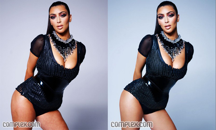 Kim Kardashian Photoshop Before And After