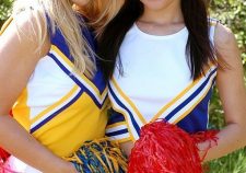 Lesbian Cheerleaders Making Out