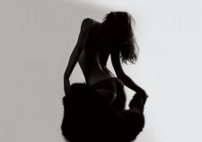 Light Sexy Silhouette Fur Ass Girl Miranda Kerr